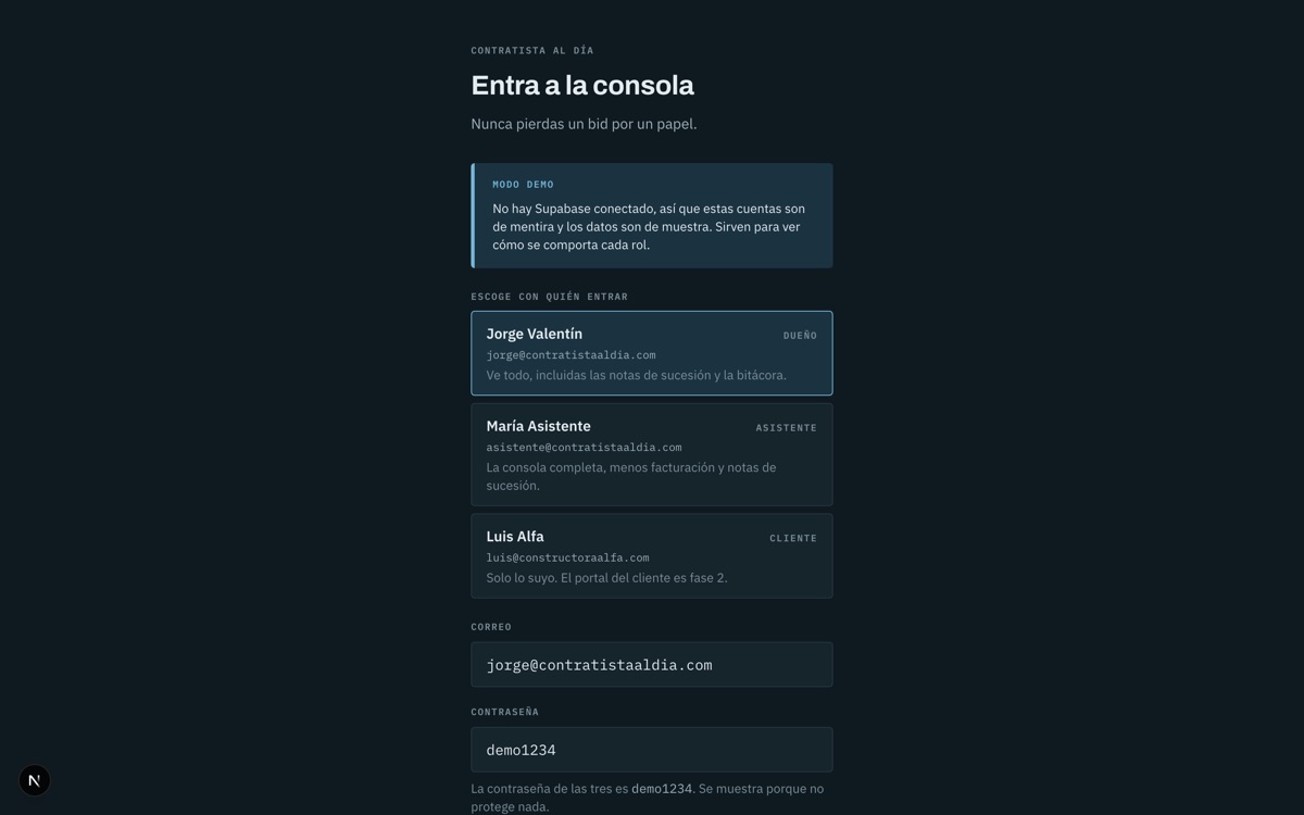 Contratista al Día — 3