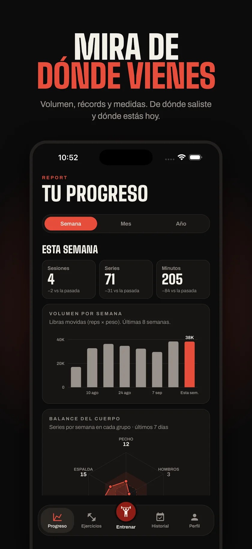 Furia Fitness — Progreso